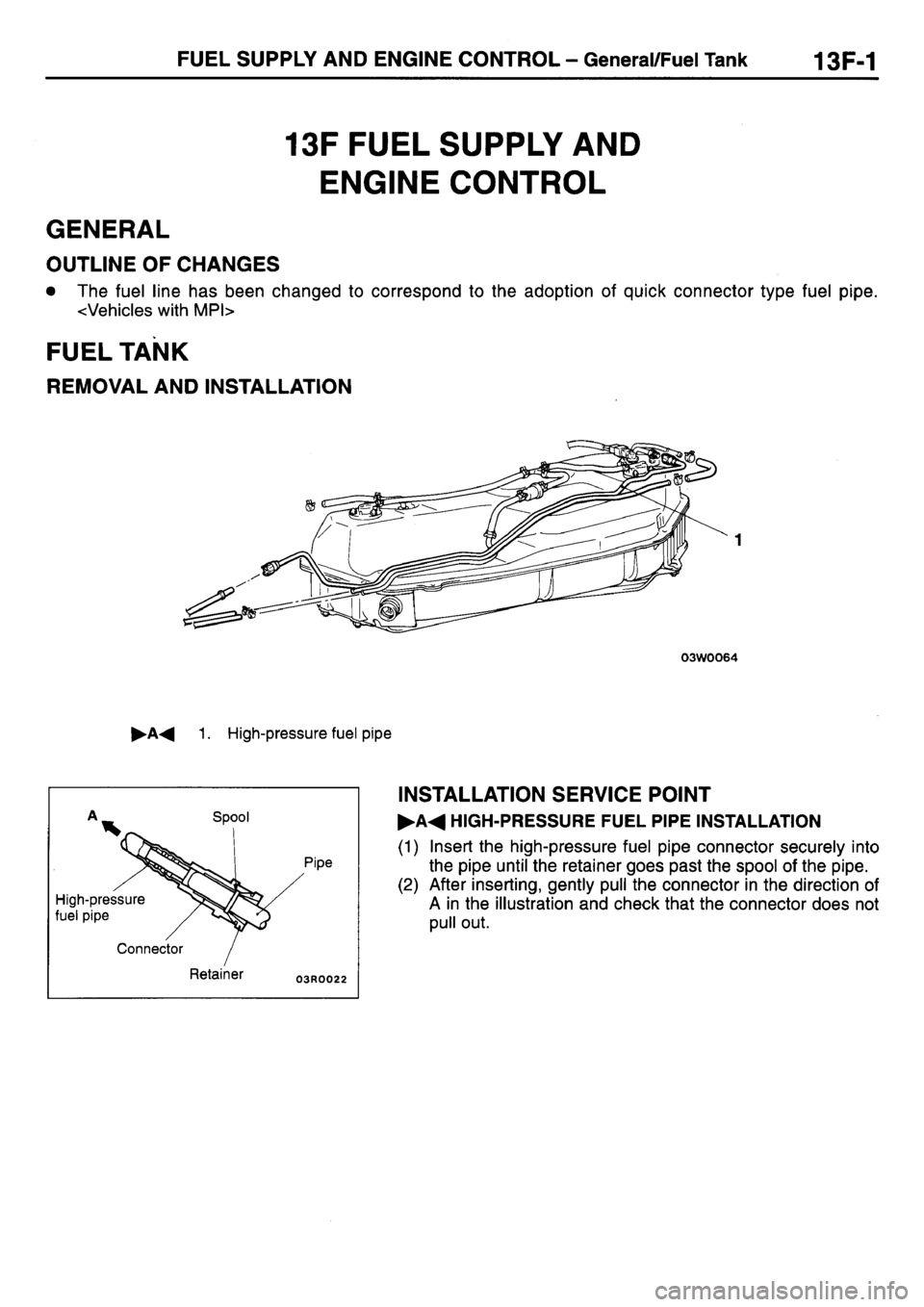 MITSUBISHI L400 1998  Service Manual PDF 