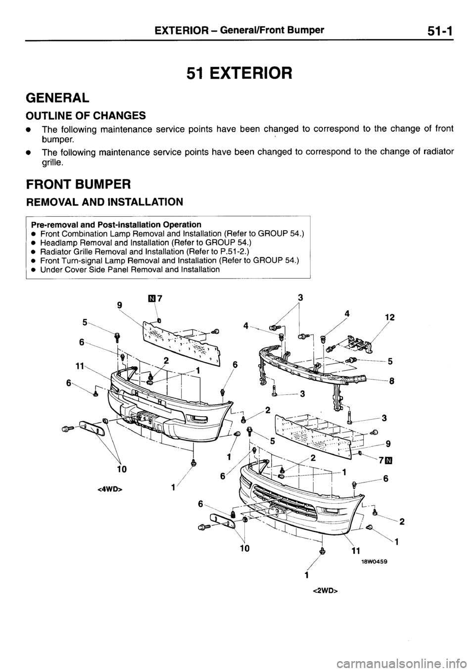 MITSUBISHI L400 1998  Service Manual PDF 