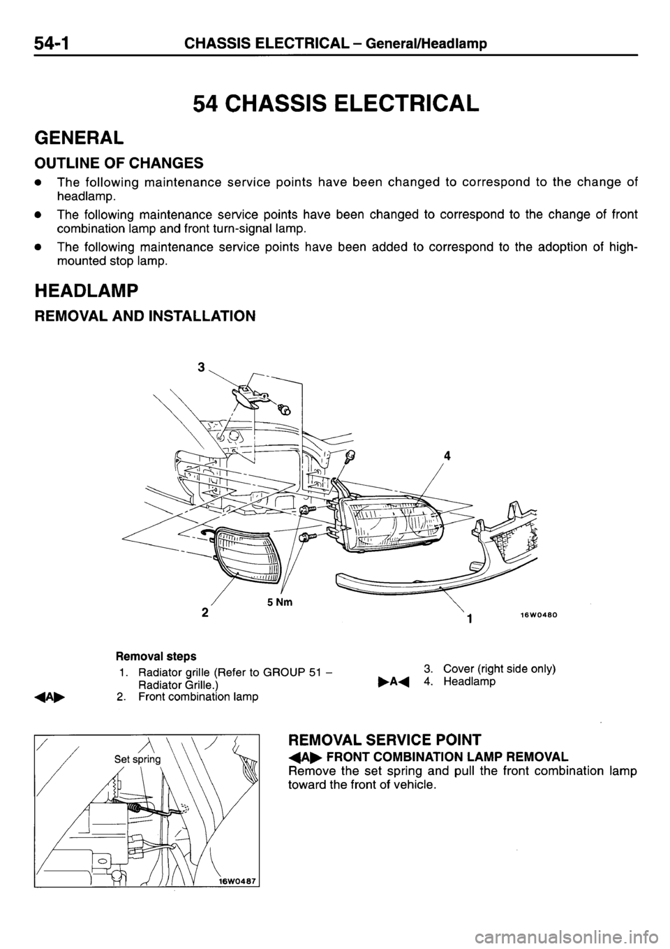 MITSUBISHI L400 1998  Service Manual Online 