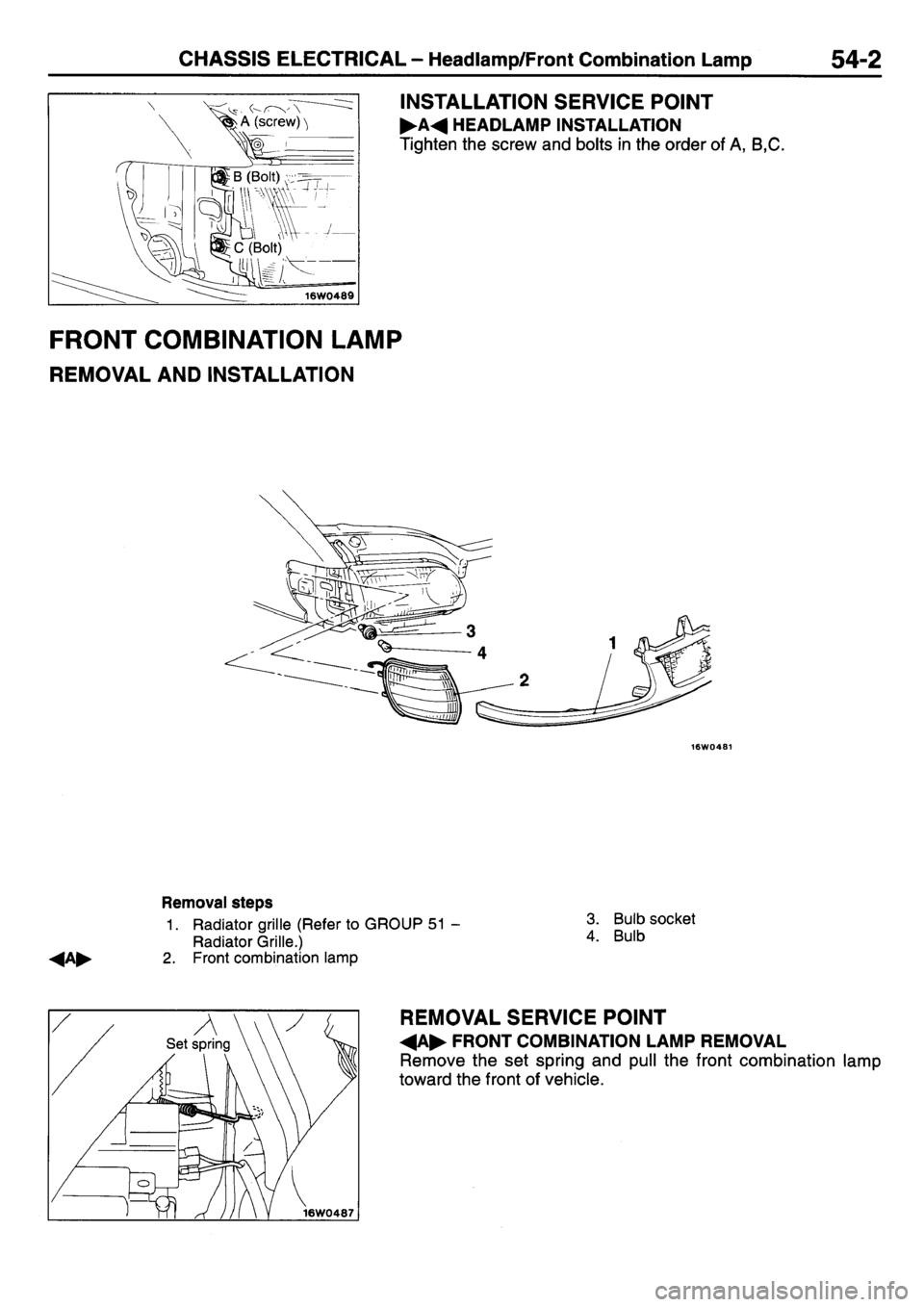 MITSUBISHI L400 1998  Service Manual Online 