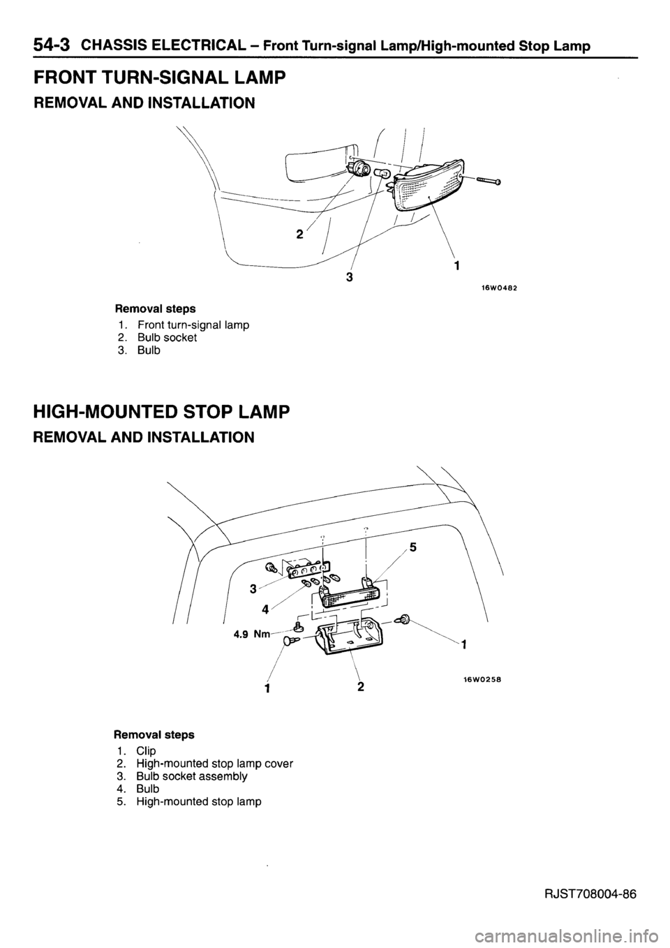 MITSUBISHI L400 1998  Service Manual Online 