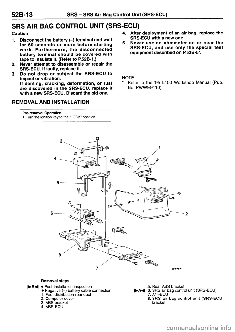 MITSUBISHI L400 1997 Workshop Service Service Manual MITSUBISHI L400 1997 Workshop Service Service Manual