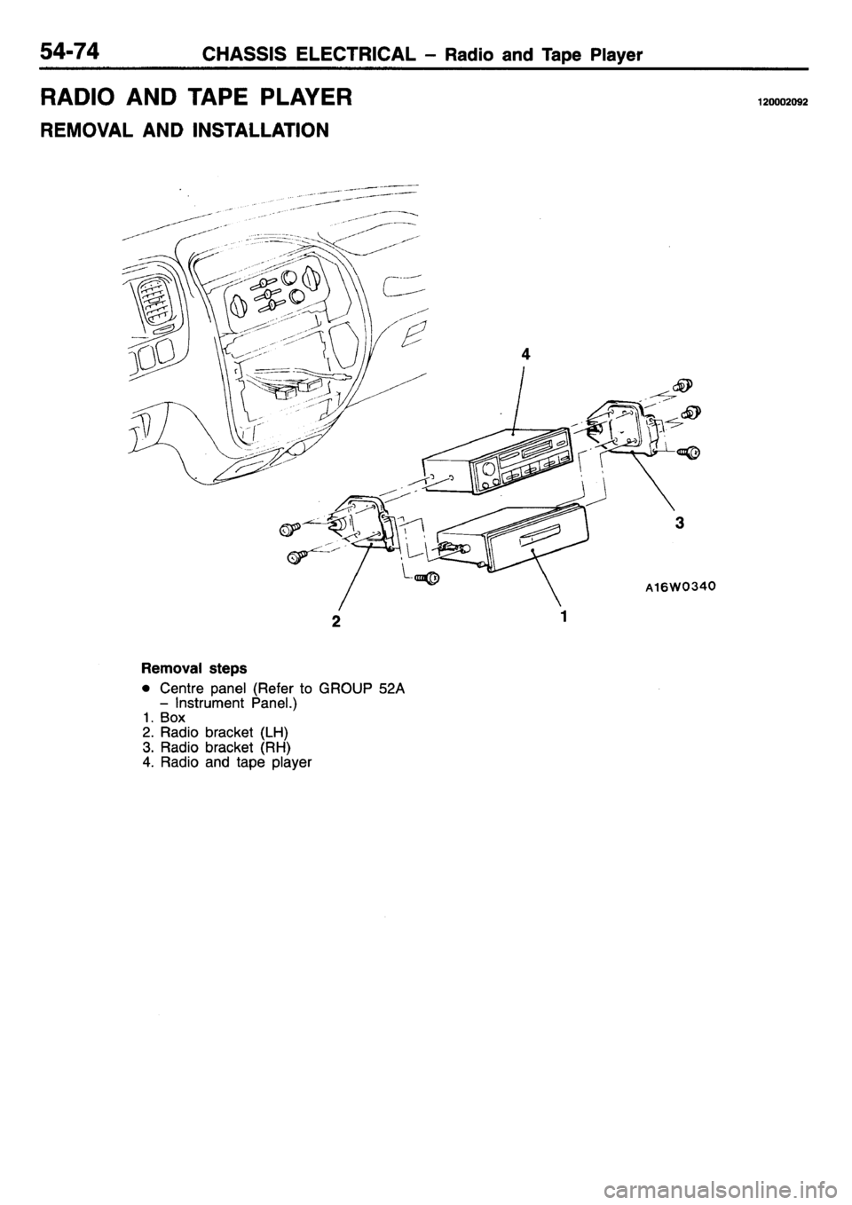 MITSUBISHI L400 1995  Workshop  Service Repair Manual 