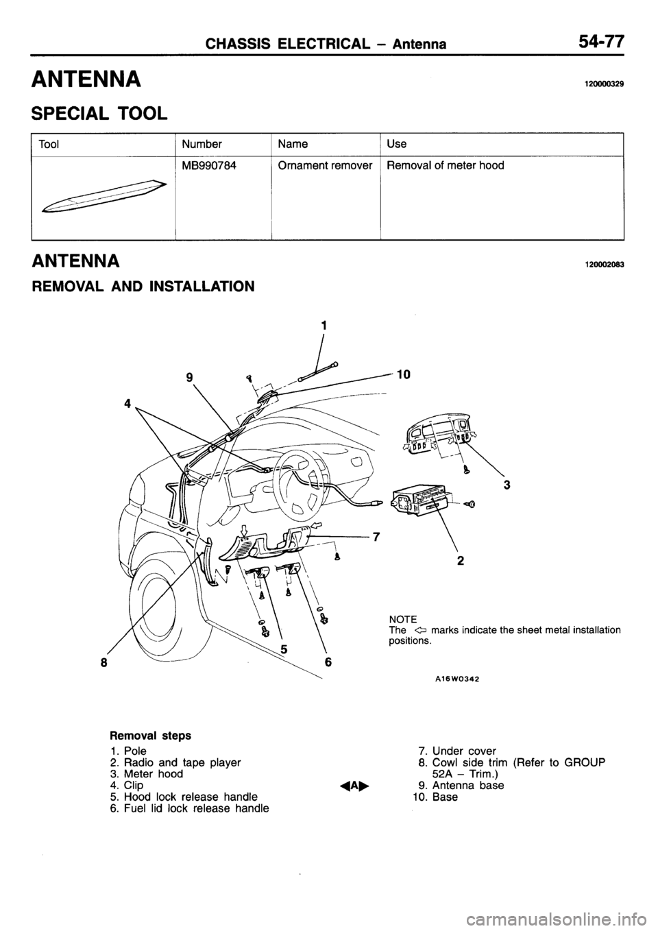 MITSUBISHI L400 1995  Workshop  Service Repair Manual 