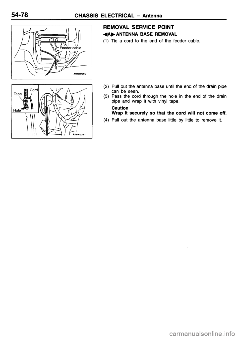 MITSUBISHI L400 1995  Workshop  Service Repair Manual 