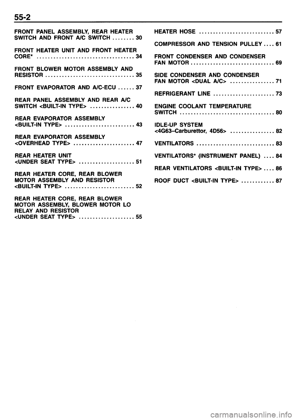 MITSUBISHI L400 1995  Workshop  Service Repair Manual 