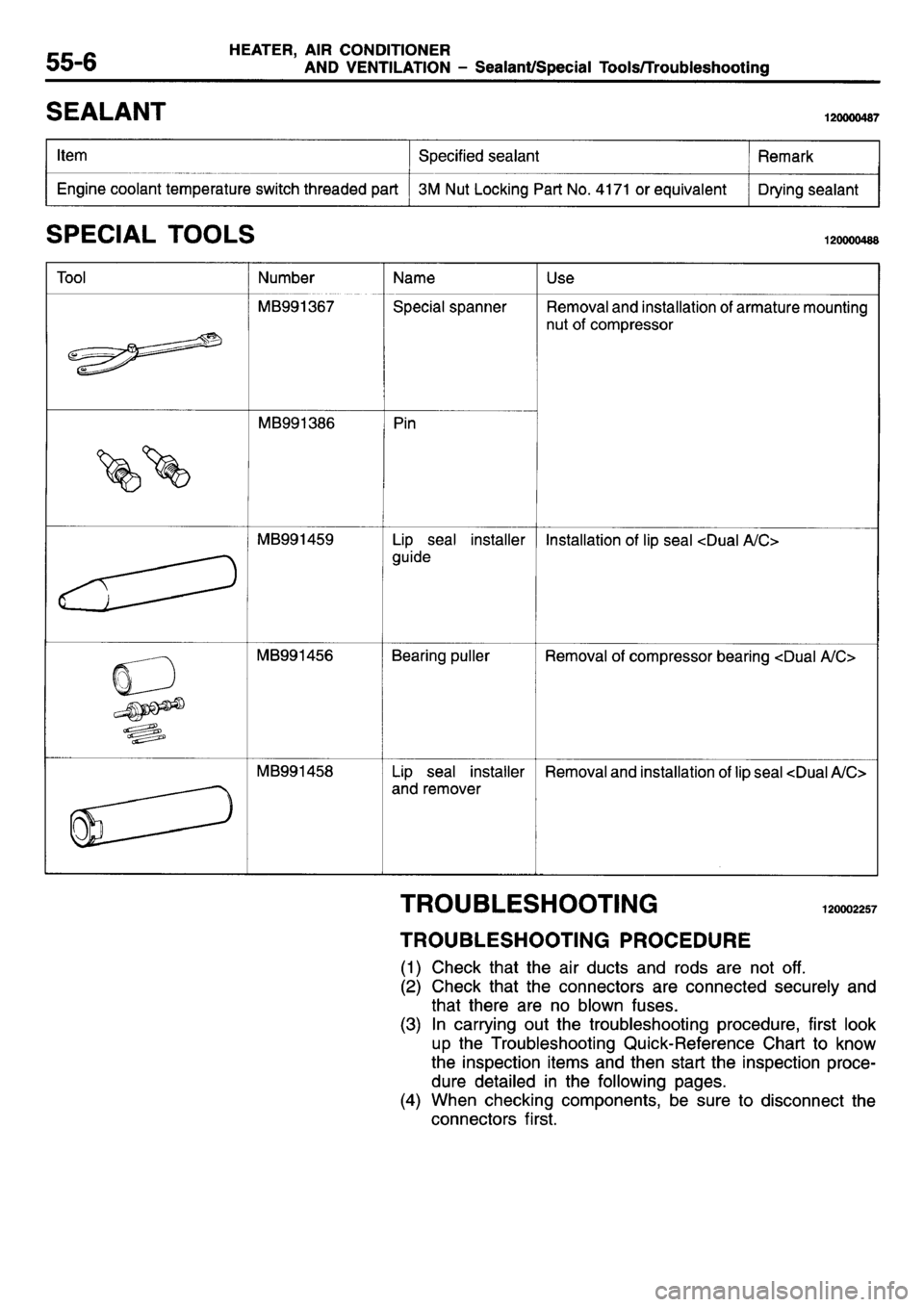 MITSUBISHI L400 1995  Workshop  Service Repair Manual 