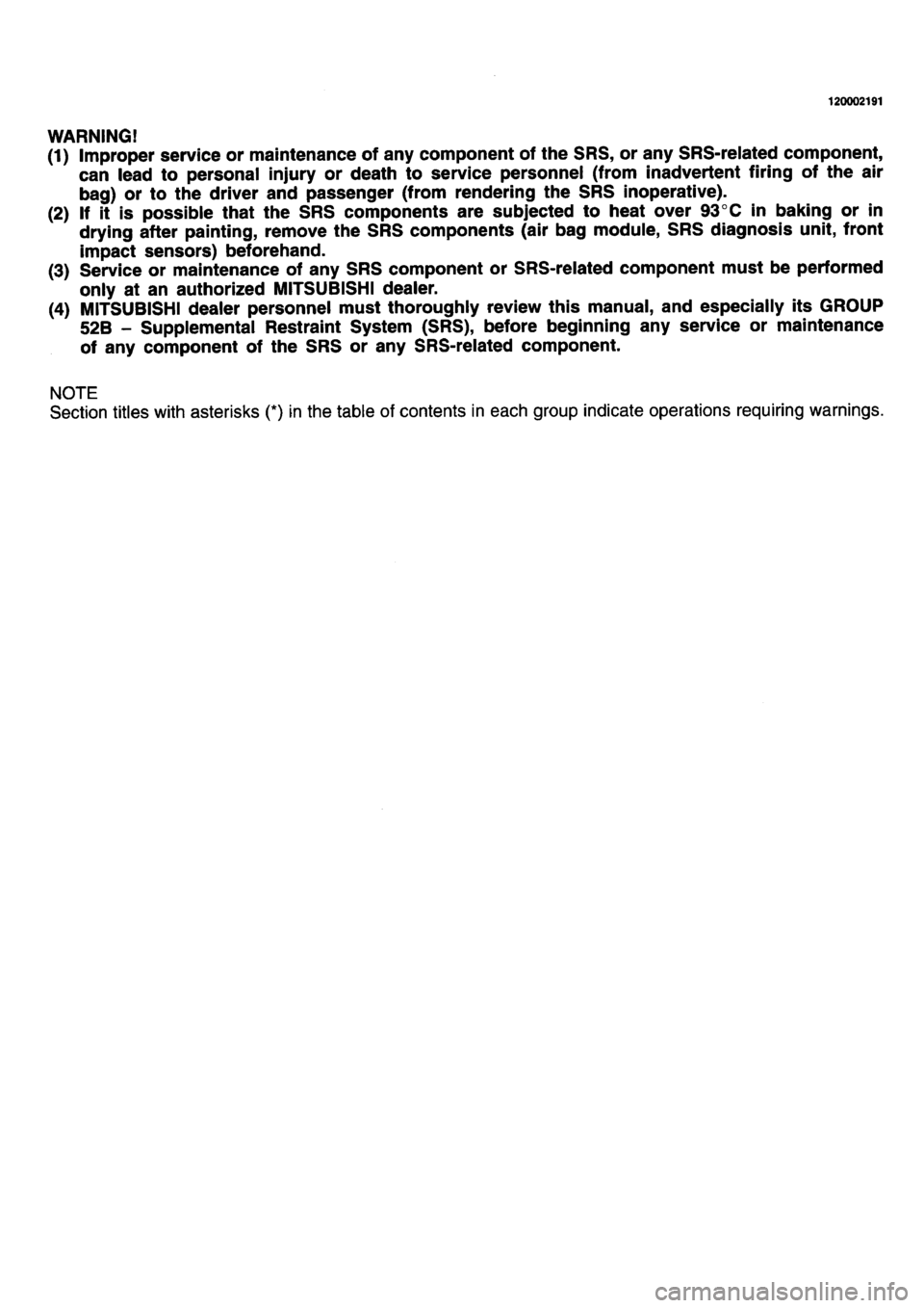MITSUBISHI L400 1995 Workshop Service Repair Manual MITSUBISHI L400 1995 Workshop Service Repair Manual