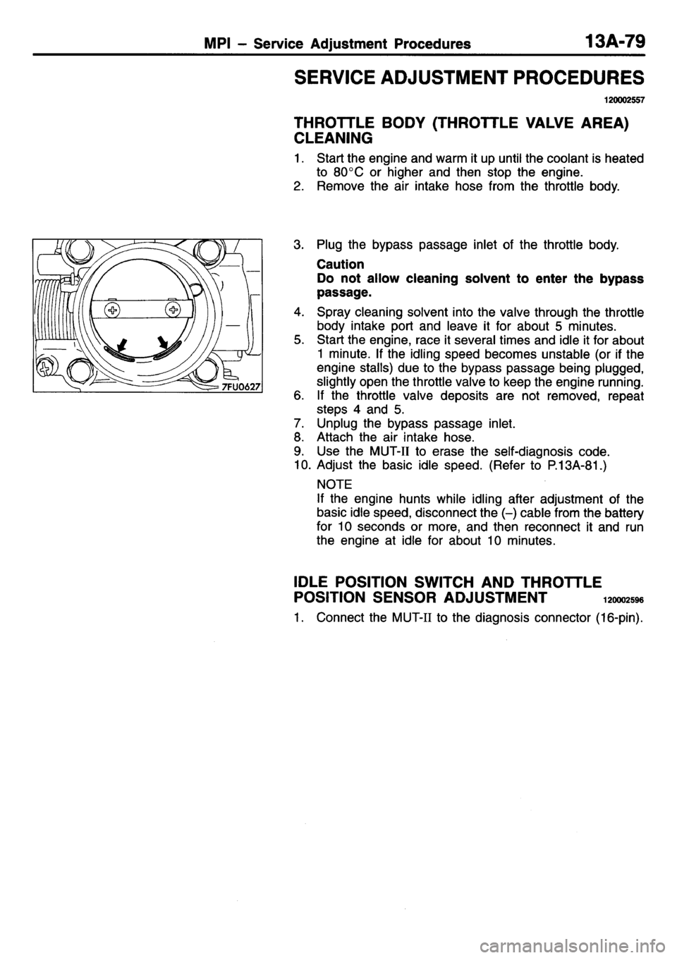 MITSUBISHI L400 1995  Workshop  Service Repair Manual 