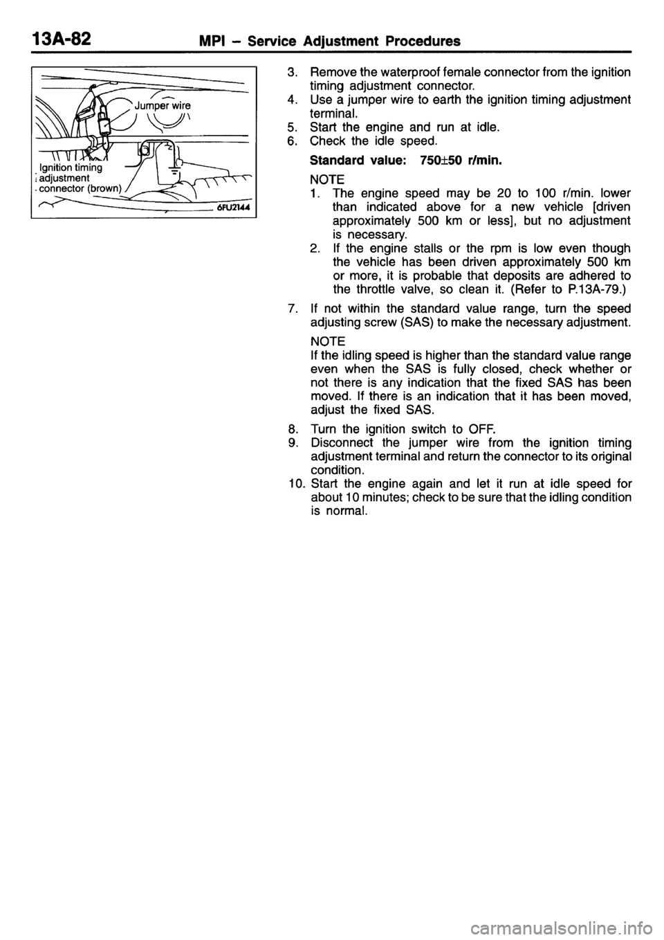 MITSUBISHI L400 1995  Workshop  Service Repair Manual 