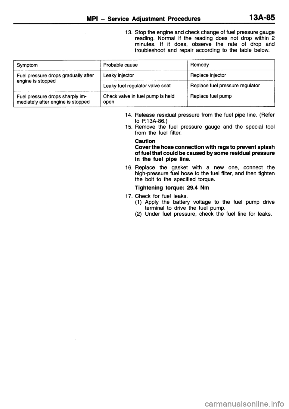 MITSUBISHI L400 1995  Workshop  Service Repair Manual 