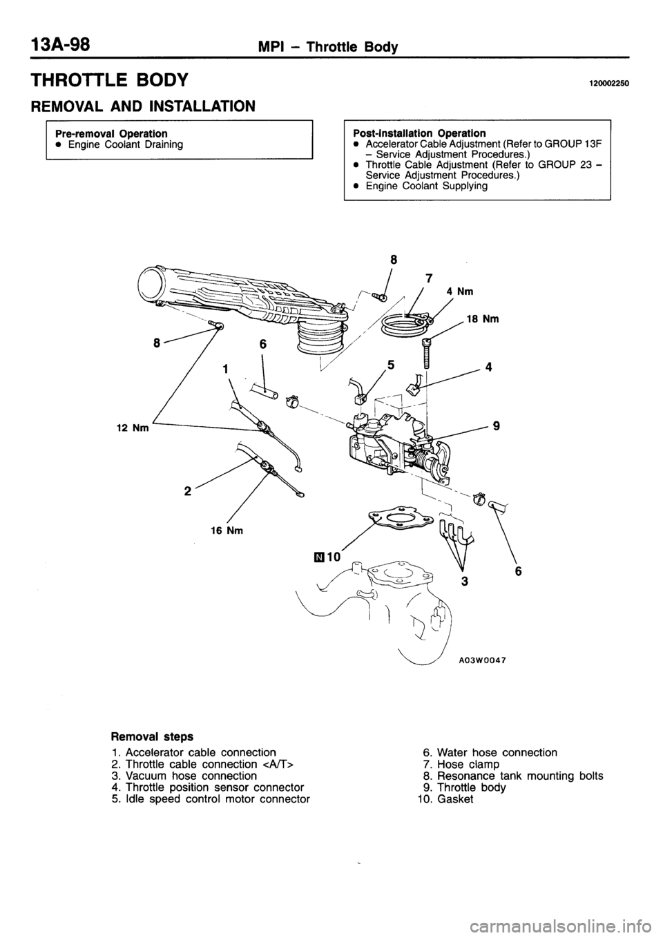 MITSUBISHI L400 1995 Workshop Service Repair Manual MITSUBISHI L400 1995 Workshop Service Repair Manual