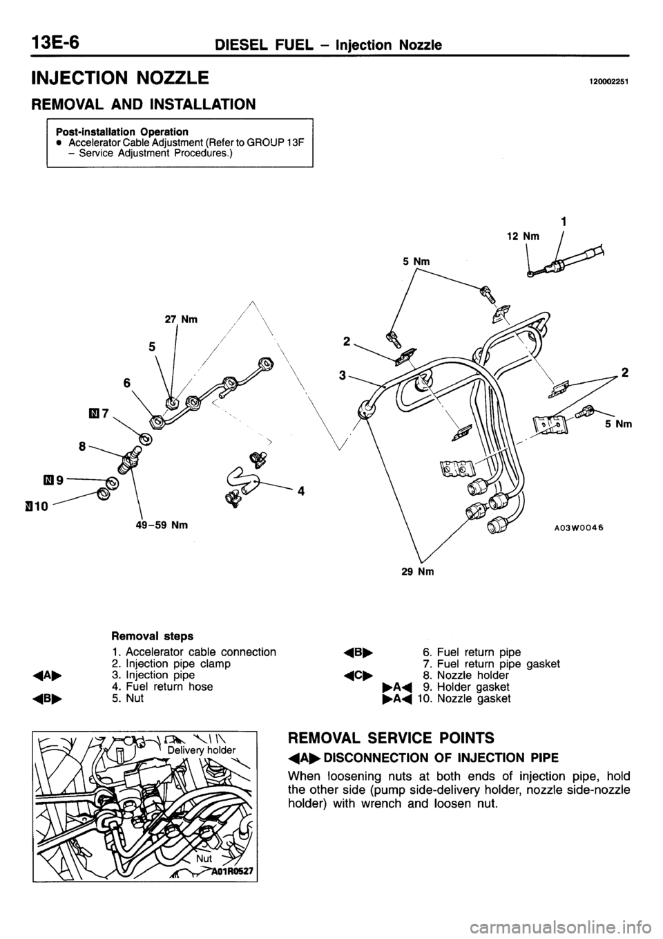 MITSUBISHI L400 1995 Workshop Service Repair Manual MITSUBISHI L400 1995 Workshop Service Repair Manual