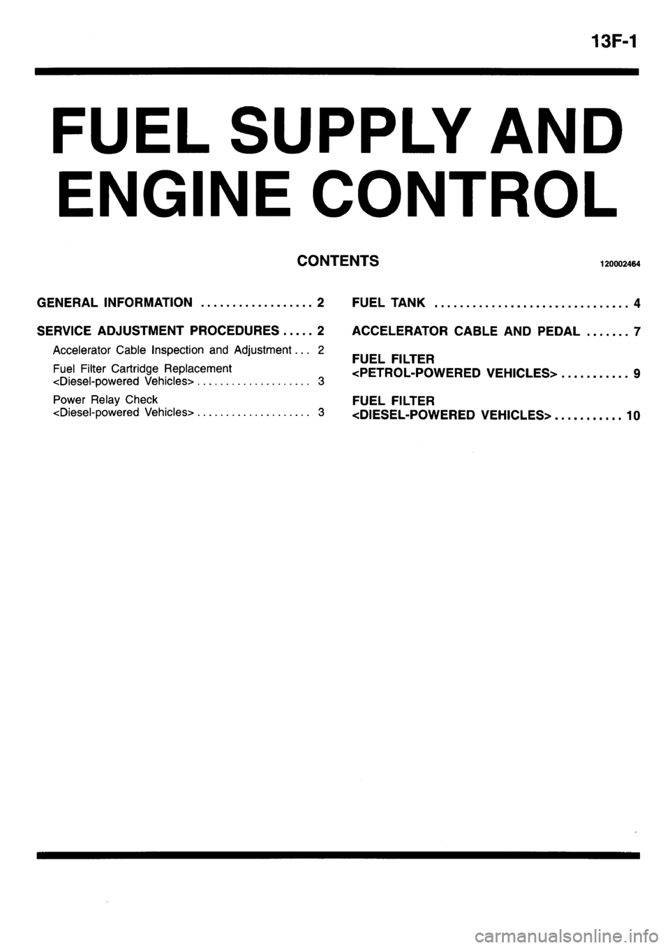 MITSUBISHI L400 1995 Workshop Service Repair Manual MITSUBISHI L400 1995 Workshop Service Repair Manual