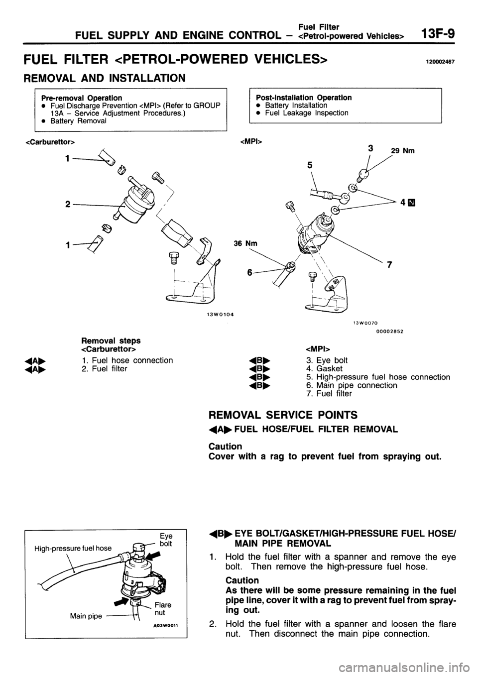 MITSUBISHI L400 1995 Workshop Service Repair Manual MITSUBISHI L400 1995 Workshop Service Repair Manual