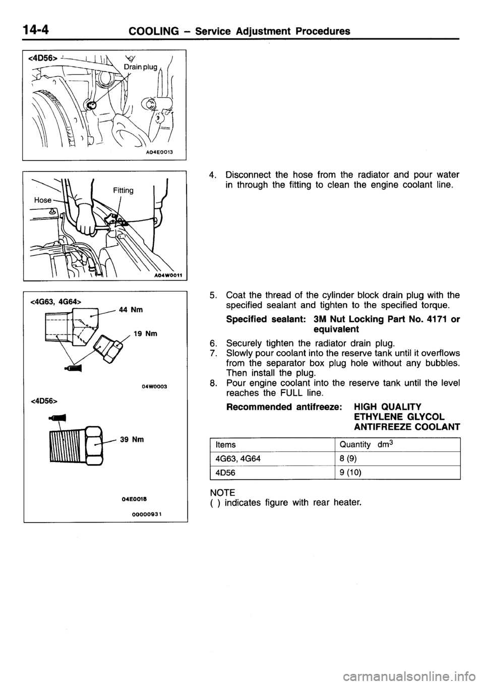MITSUBISHI L400 1995 Workshop Service Repair Manual MITSUBISHI L400 1995 Workshop Service Repair Manual