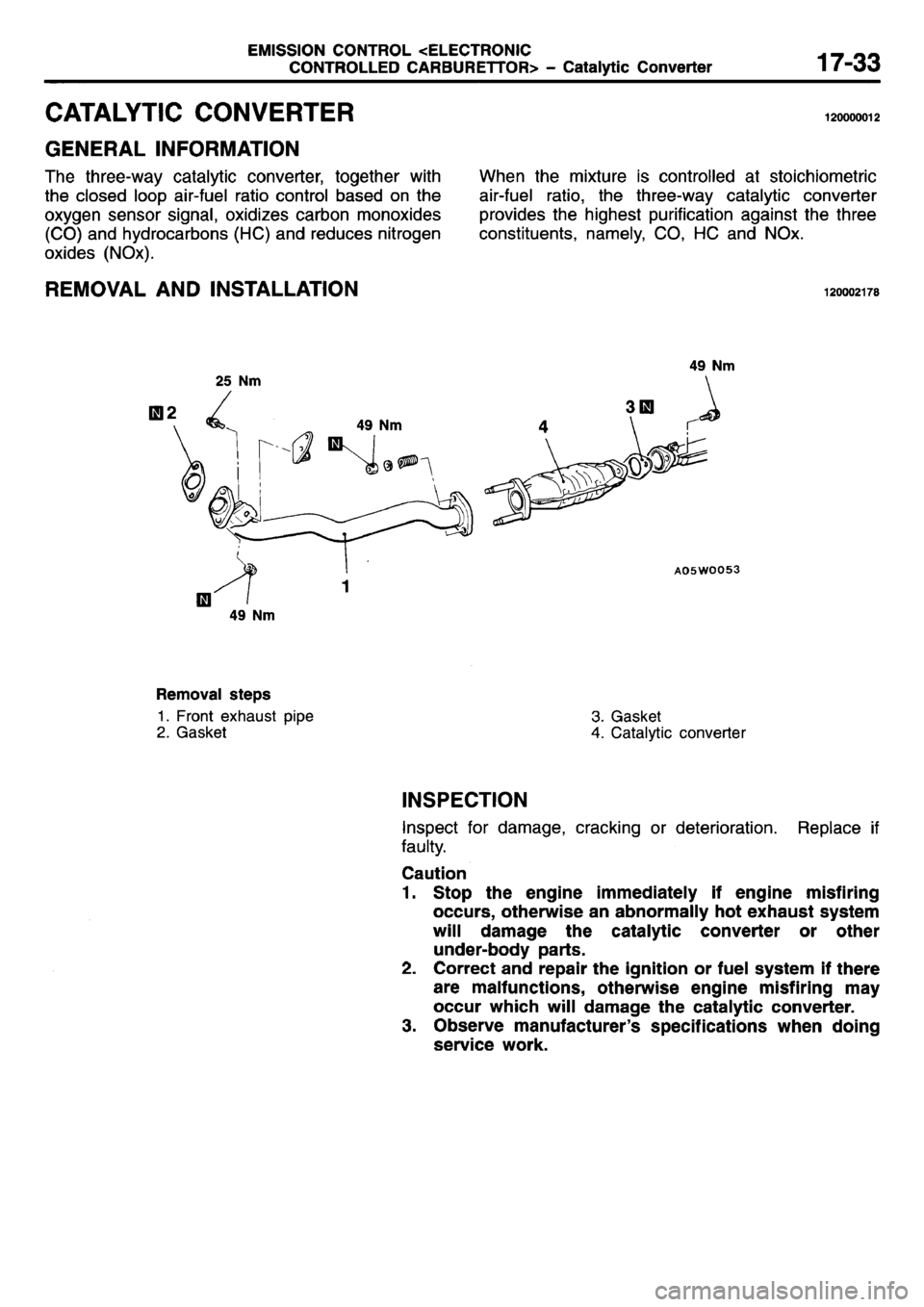 MITSUBISHI L400 1995 Workshop Service Repair Manual MITSUBISHI L400 1995 Workshop Service Repair Manual