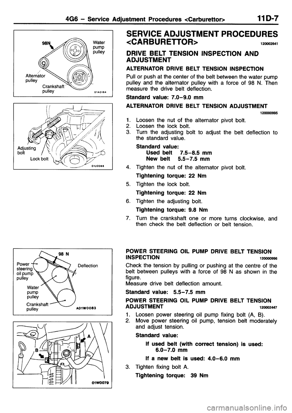 MITSUBISHI L400 1995  Workshop  Service Service Manual 