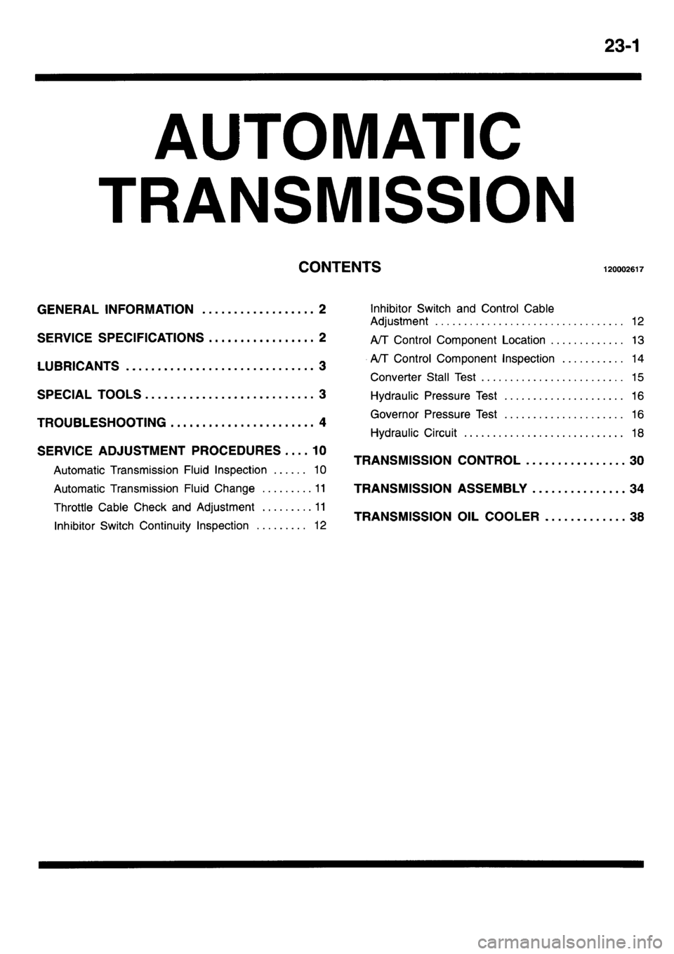 MITSUBISHI L400 1995  Workshop  Service Repair Manual 