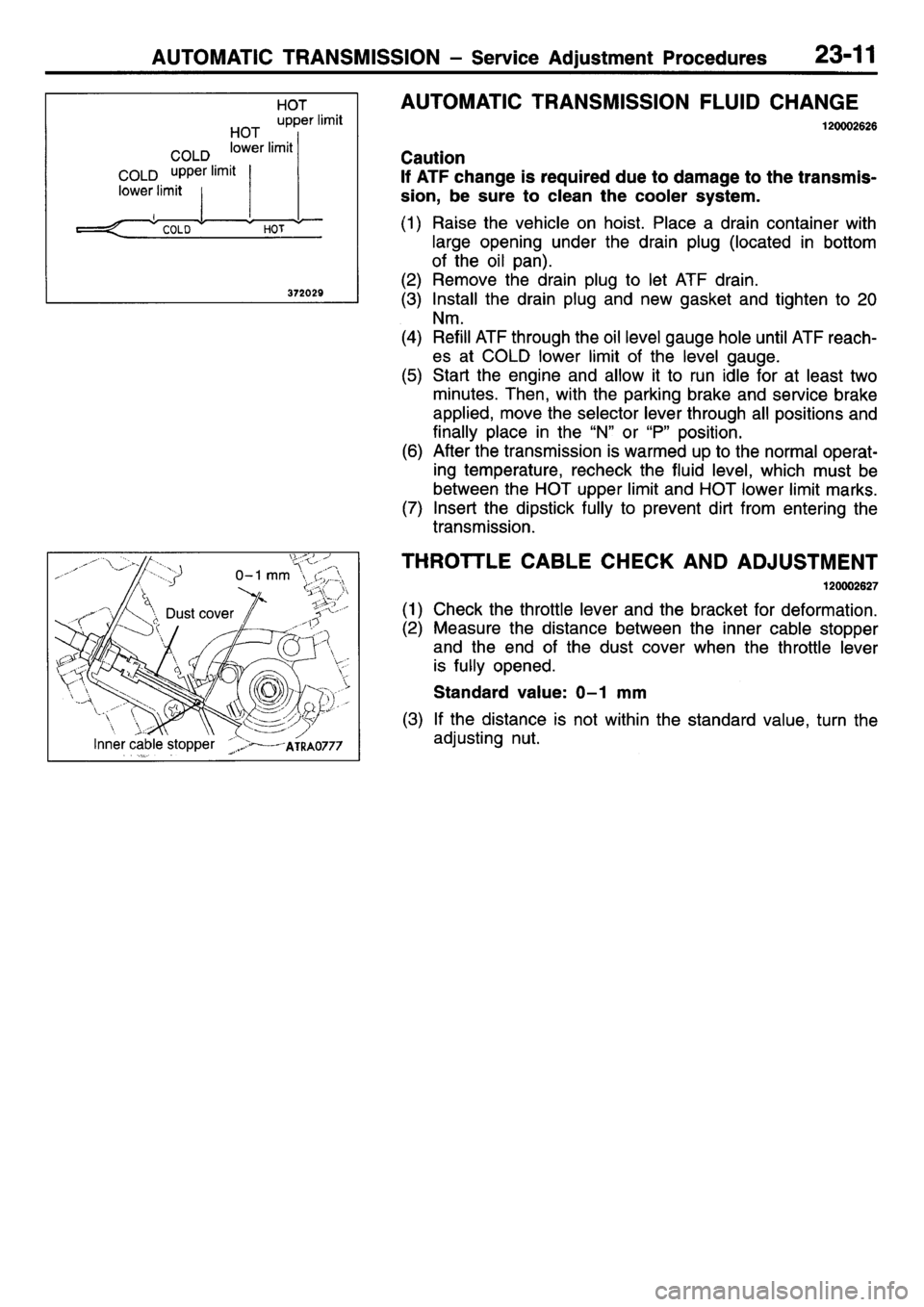 MITSUBISHI L400 1995  Workshop  Service Repair Manual 