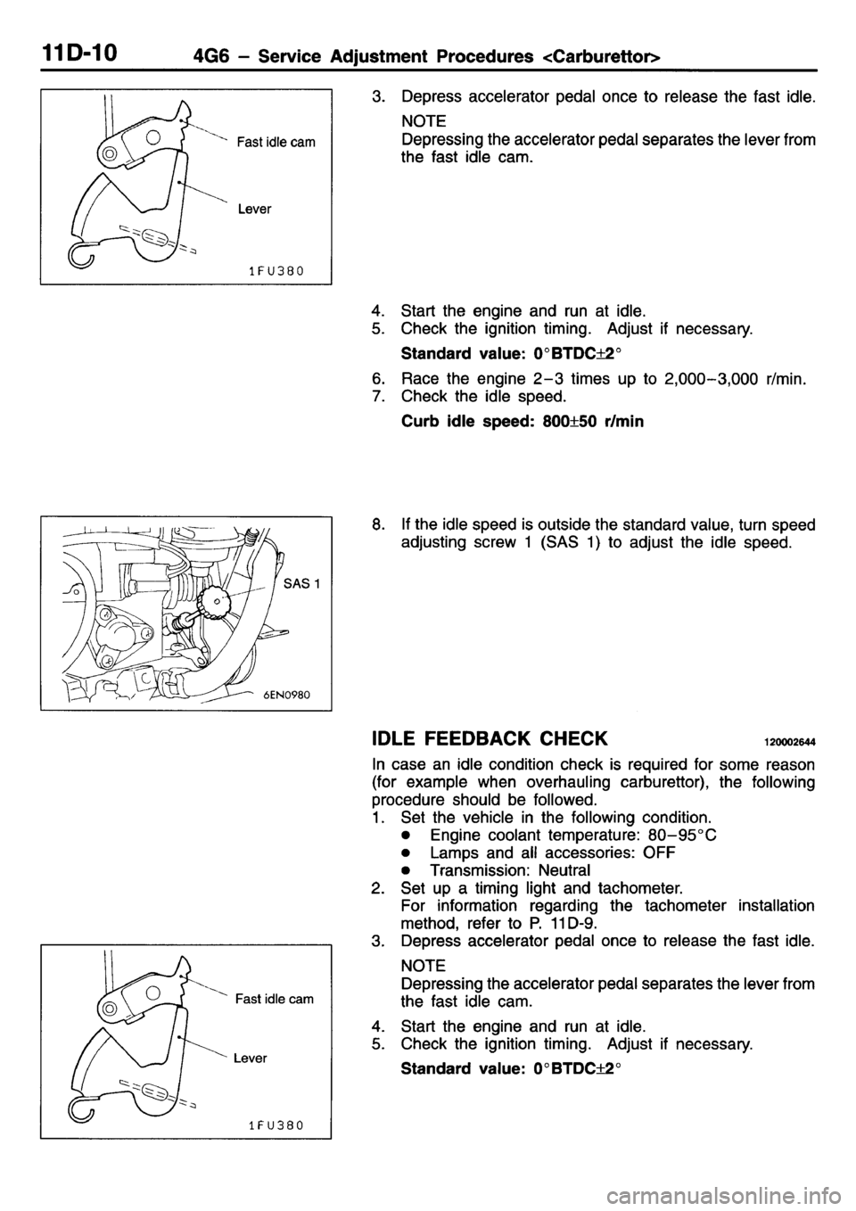 MITSUBISHI L400 1995  Workshop  Service Service Manual 
