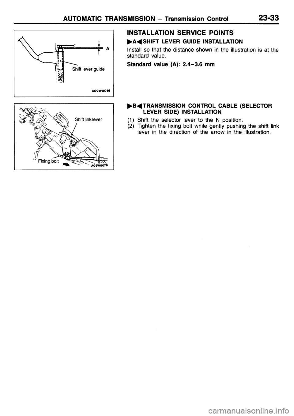 MITSUBISHI L400 1995  Workshop  Service Repair Manual 