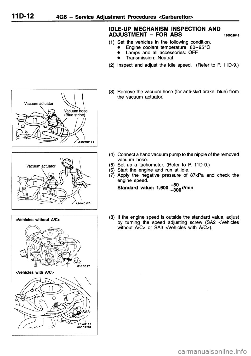 MITSUBISHI L400 1995  Workshop  Service Service Manual 