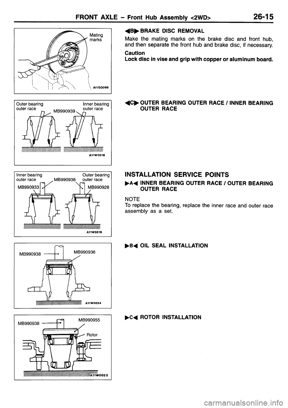 MITSUBISHI L400 1995 Workshop Service Repair Manual MITSUBISHI L400 1995 Workshop Service Repair Manual