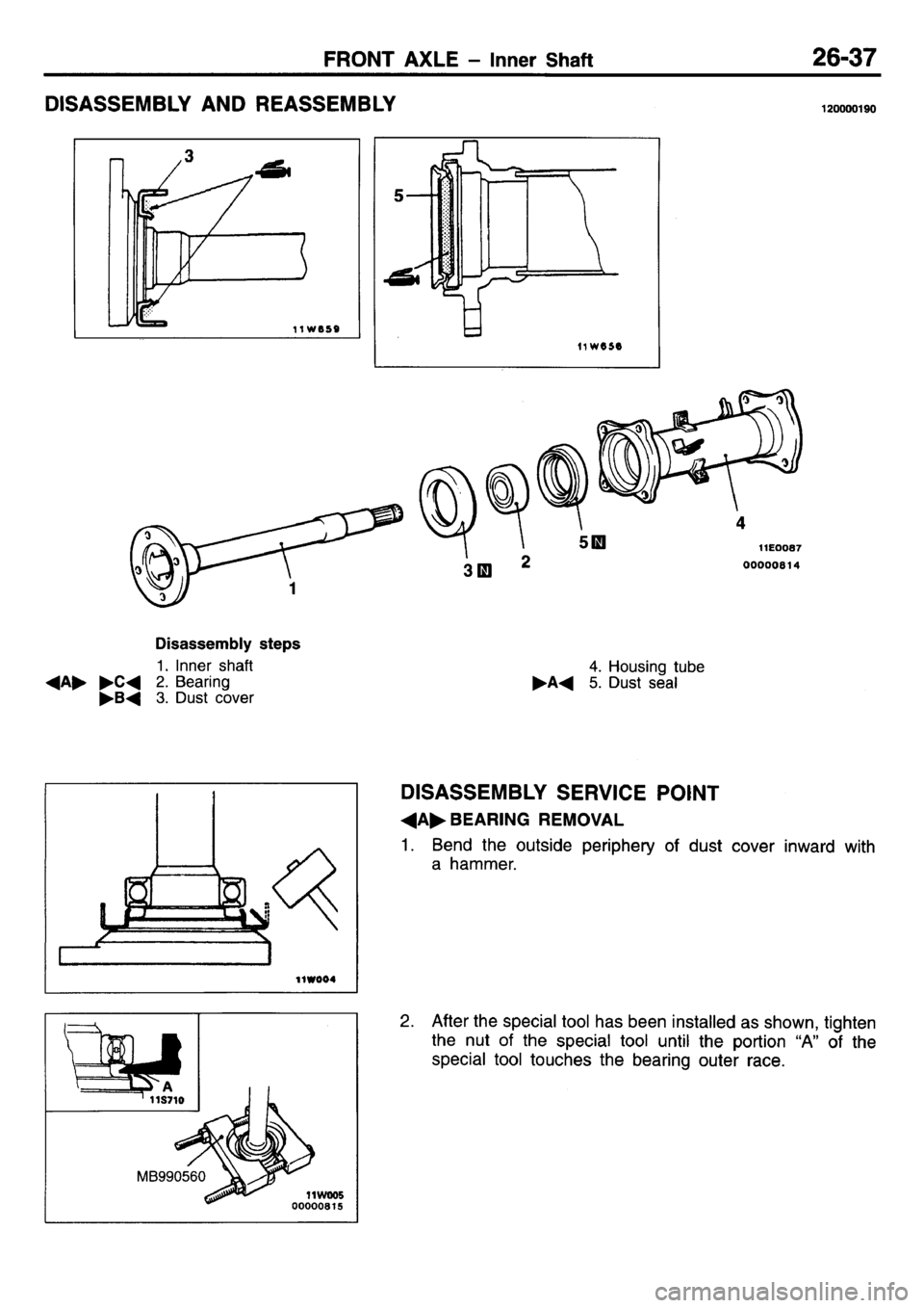MITSUBISHI L400 1995  Workshop  Service Repair Manual 