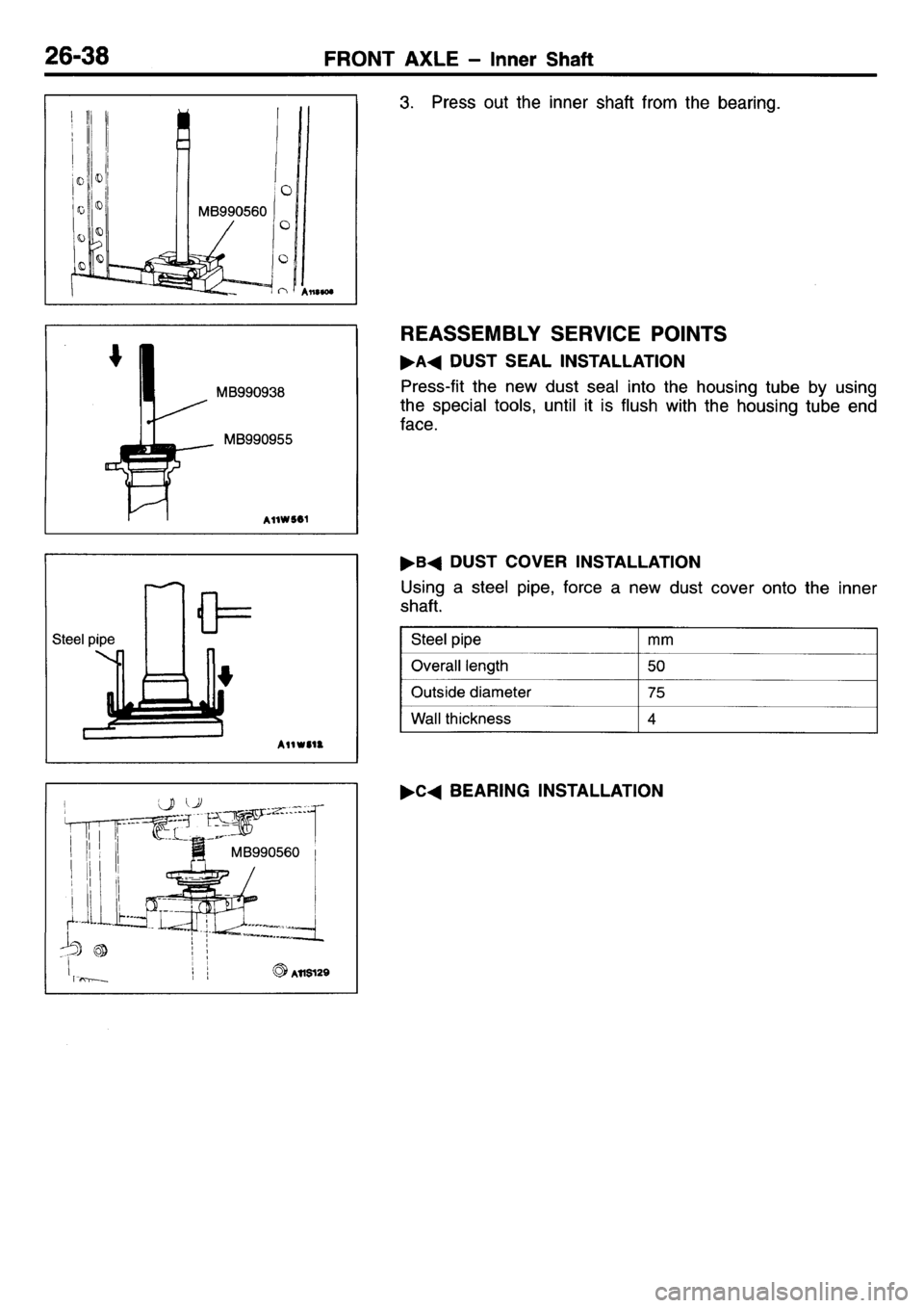 MITSUBISHI L400 1995  Workshop  Service Repair Manual 