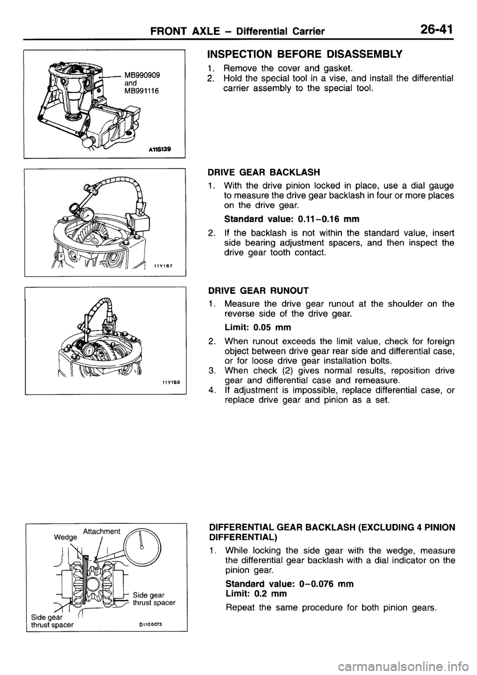 MITSUBISHI L400 1995  Workshop  Service Repair Manual 