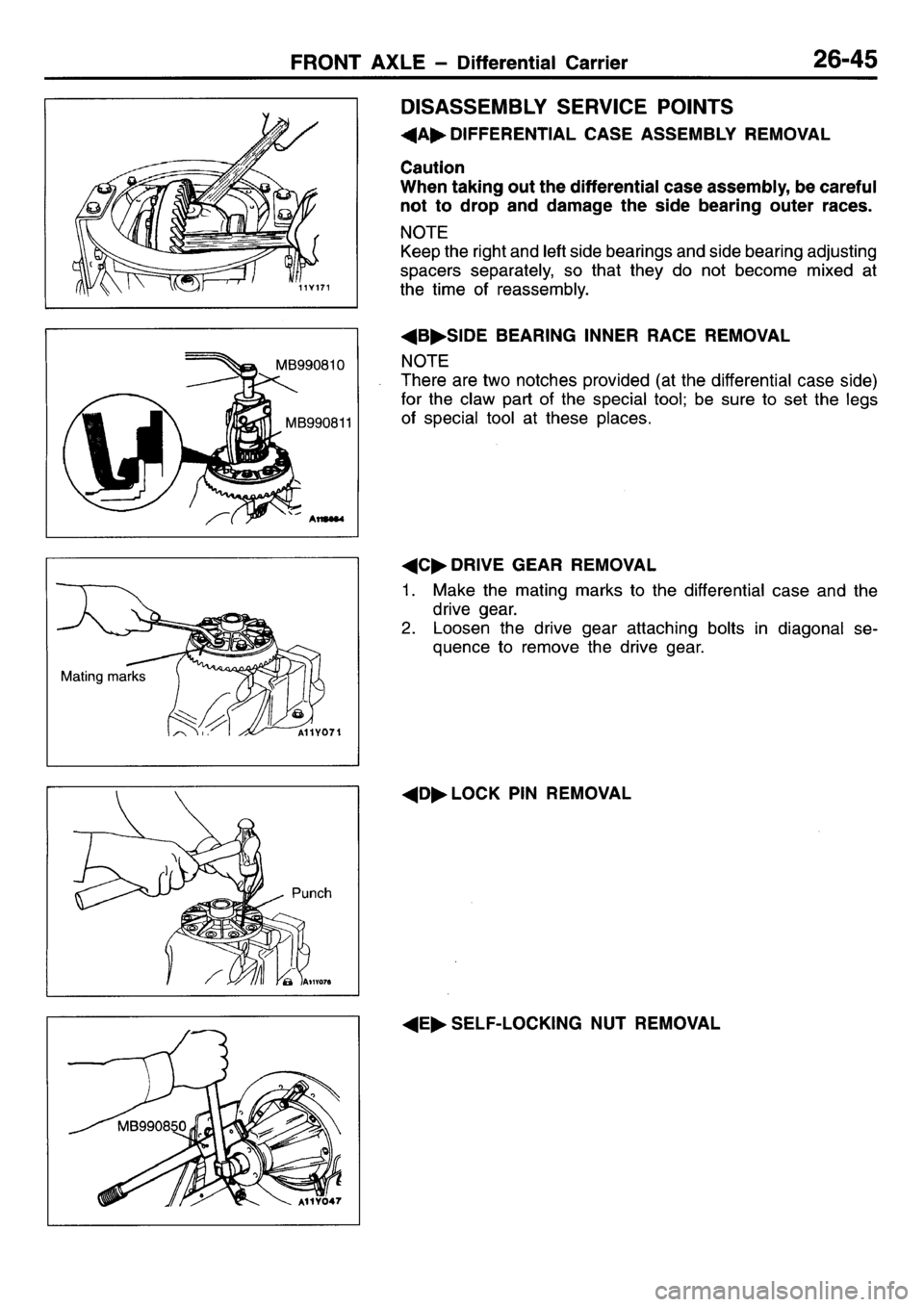 MITSUBISHI L400 1995  Workshop  Service Repair Manual 