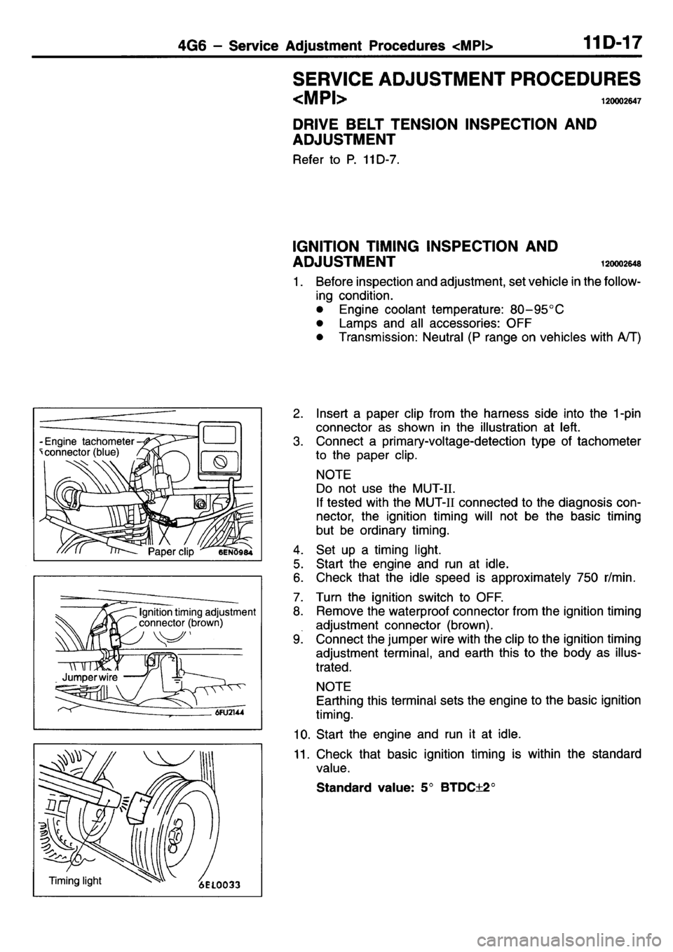 MITSUBISHI L400 1995 Workshop Service Workshop Manual MITSUBISHI L400 1995 Workshop Service Workshop Manual