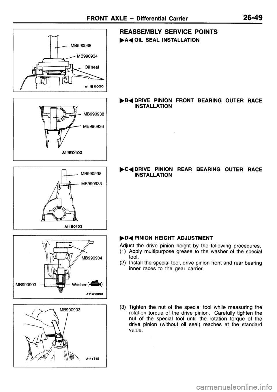 MITSUBISHI L400 1995 Workshop Service Repair Manual MITSUBISHI L400 1995 Workshop Service Repair Manual