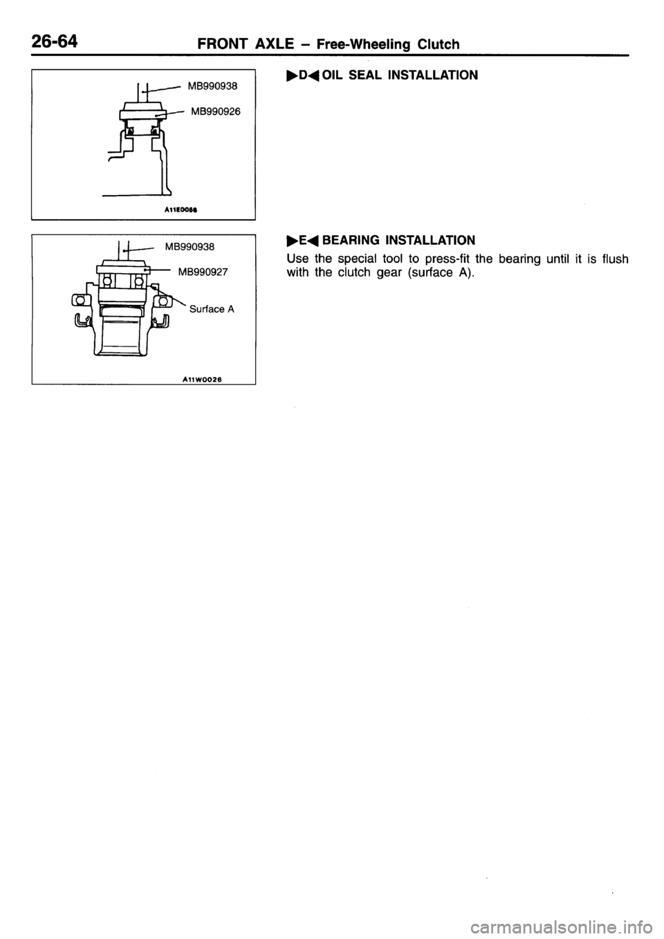 MITSUBISHI L400 1995 Workshop Service Repair Manual MITSUBISHI L400 1995 Workshop Service Repair Manual