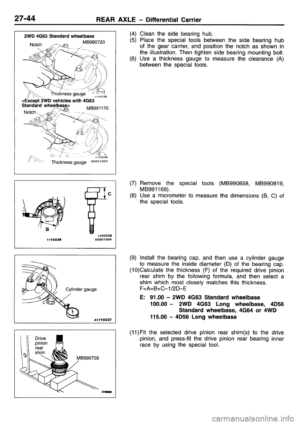 MITSUBISHI L400 1995 Workshop Service Repair Manual MITSUBISHI L400 1995 Workshop Service Repair Manual