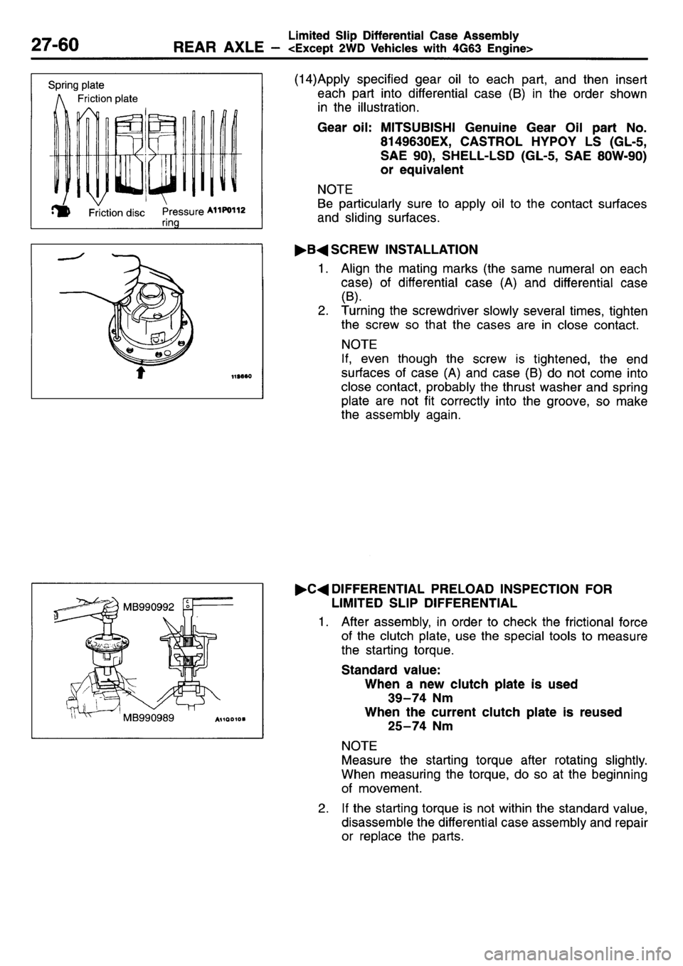 MITSUBISHI L400 1995 Workshop Service Repair Manual MITSUBISHI L400 1995 Workshop Service Repair Manual