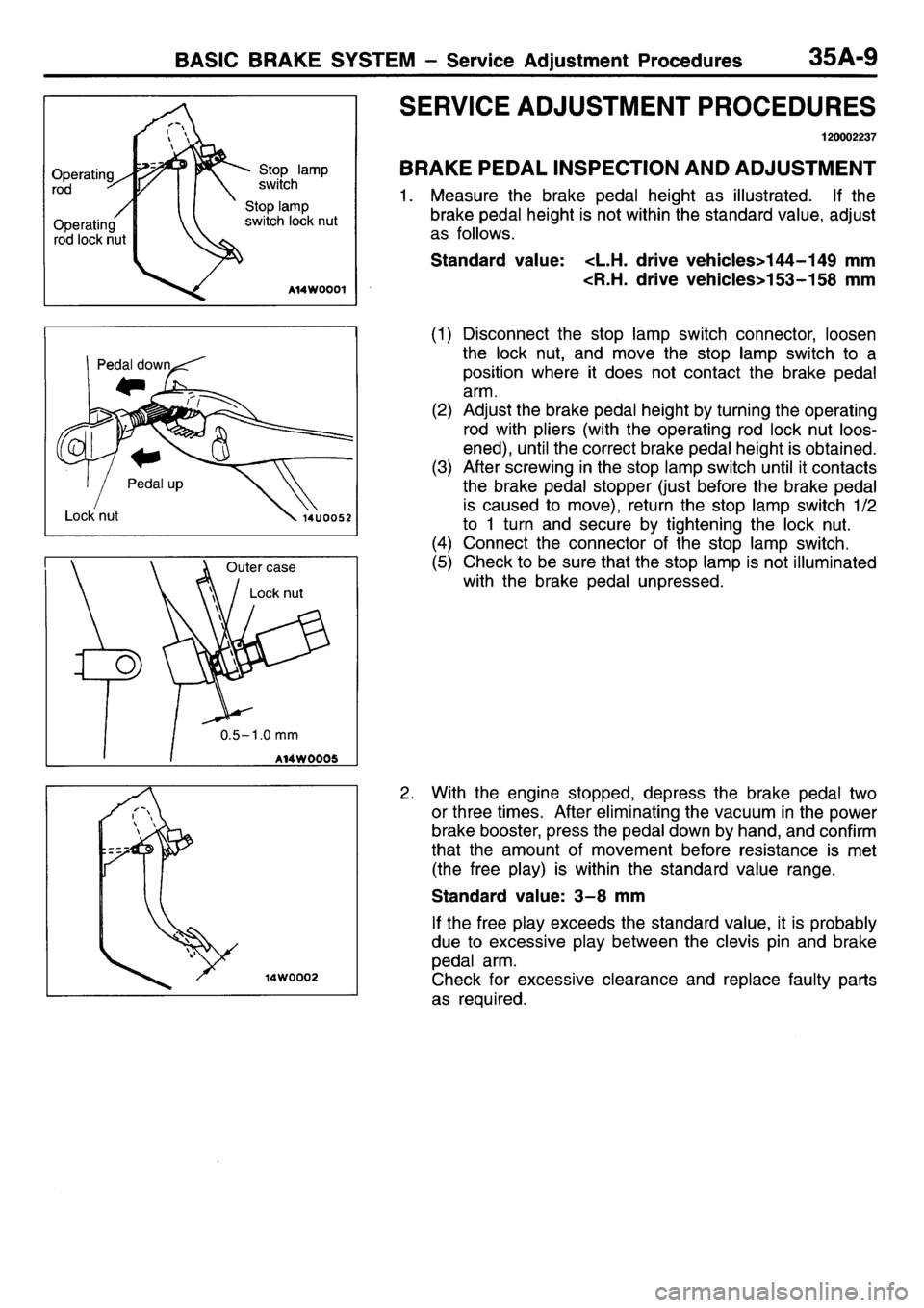 MITSUBISHI L400 1995  Workshop  Service Repair Manual 