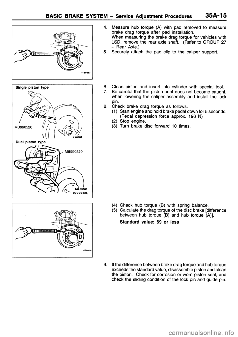 MITSUBISHI L400 1995  Workshop  Service Repair Manual 