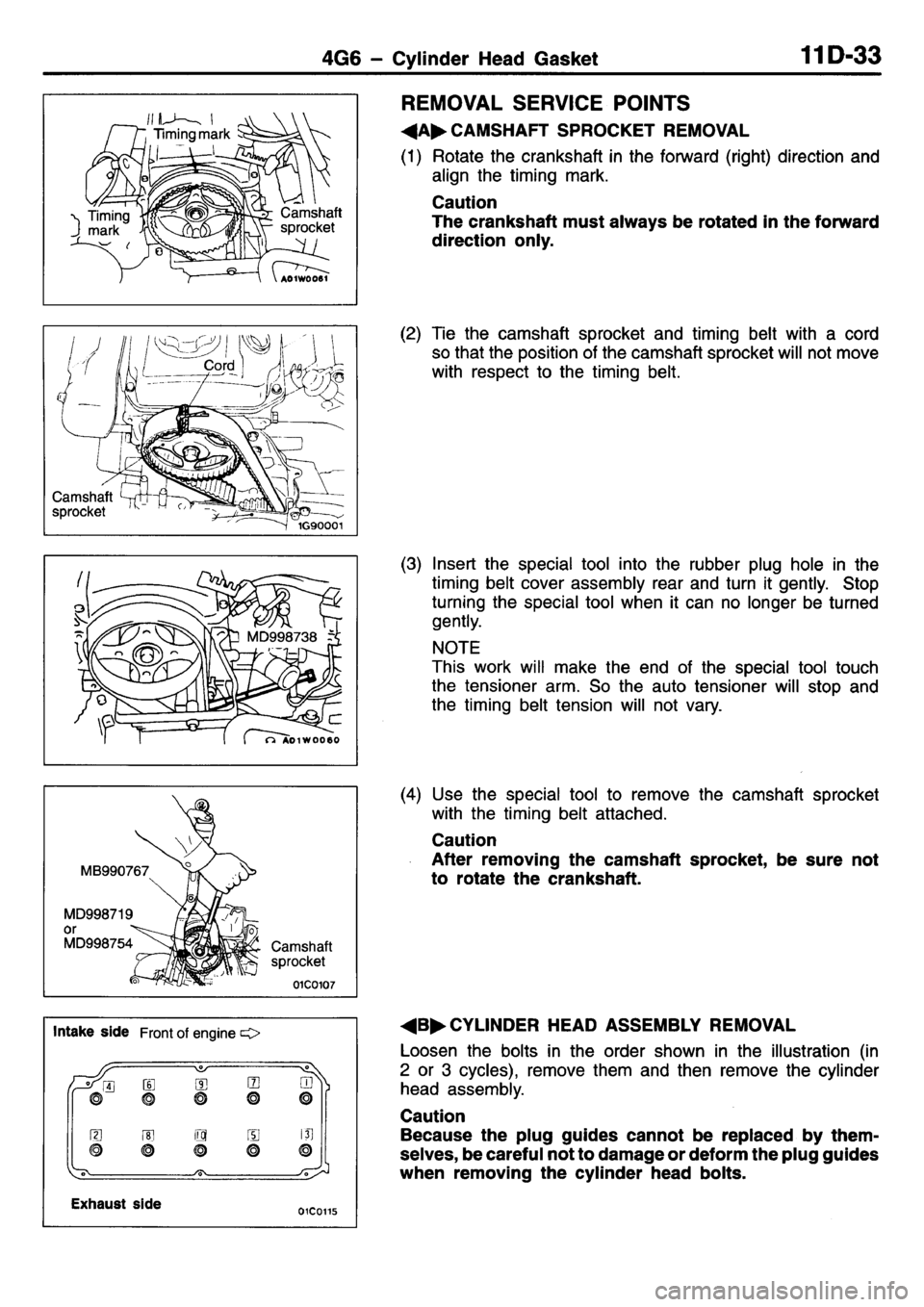 MITSUBISHI L400 1995 Workshop Service Manual PDF MITSUBISHI L400 1995 Workshop Service Manual PDF