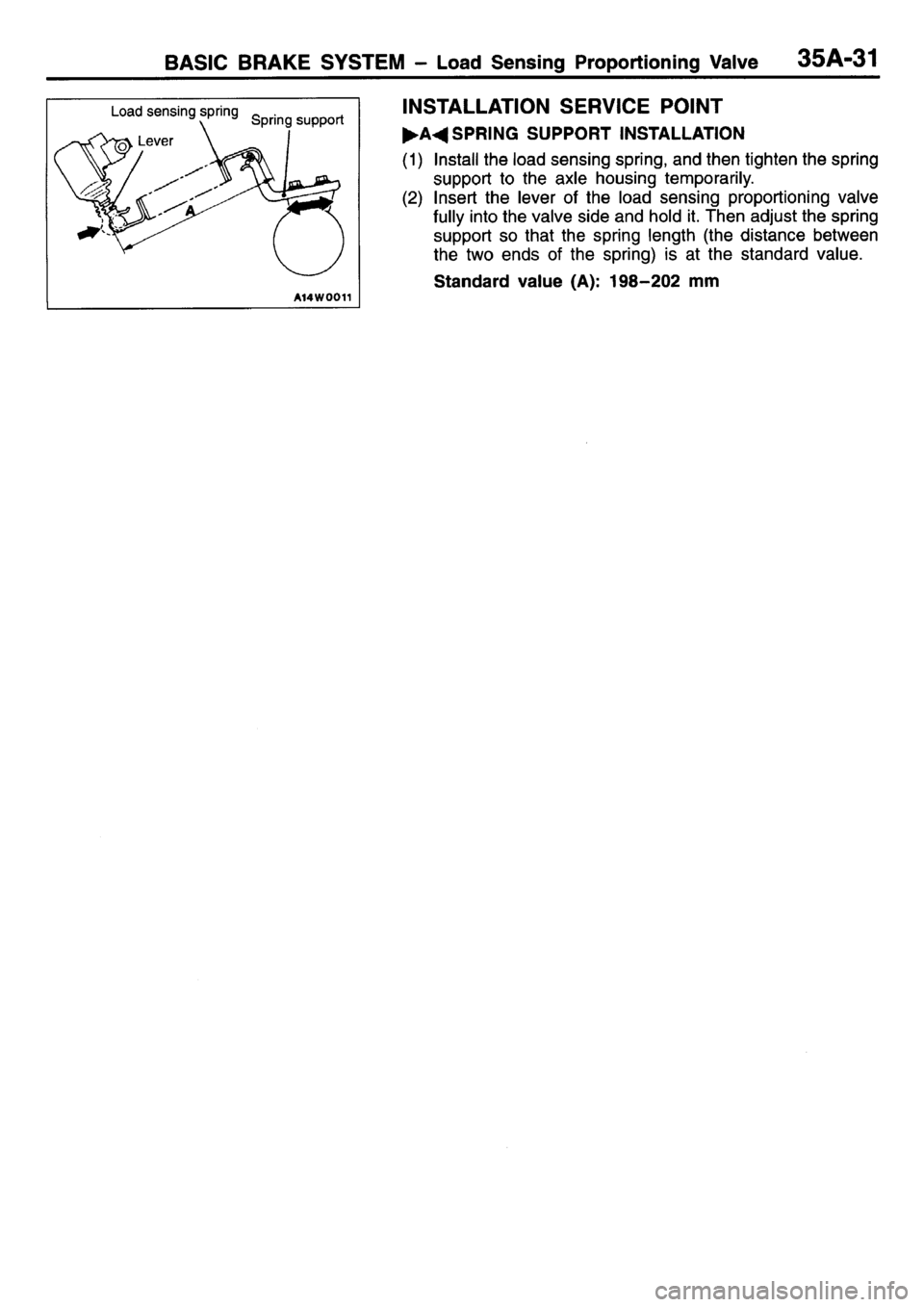 MITSUBISHI L400 1995  Workshop  Service Repair Manual 