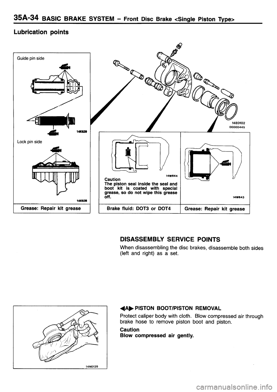 MITSUBISHI L400 1995  Workshop  Service Repair Manual 