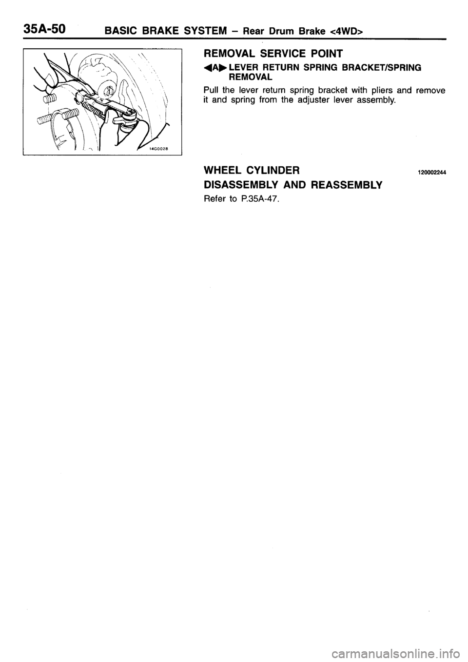 MITSUBISHI L400 1995  Workshop  Service Repair Manual 