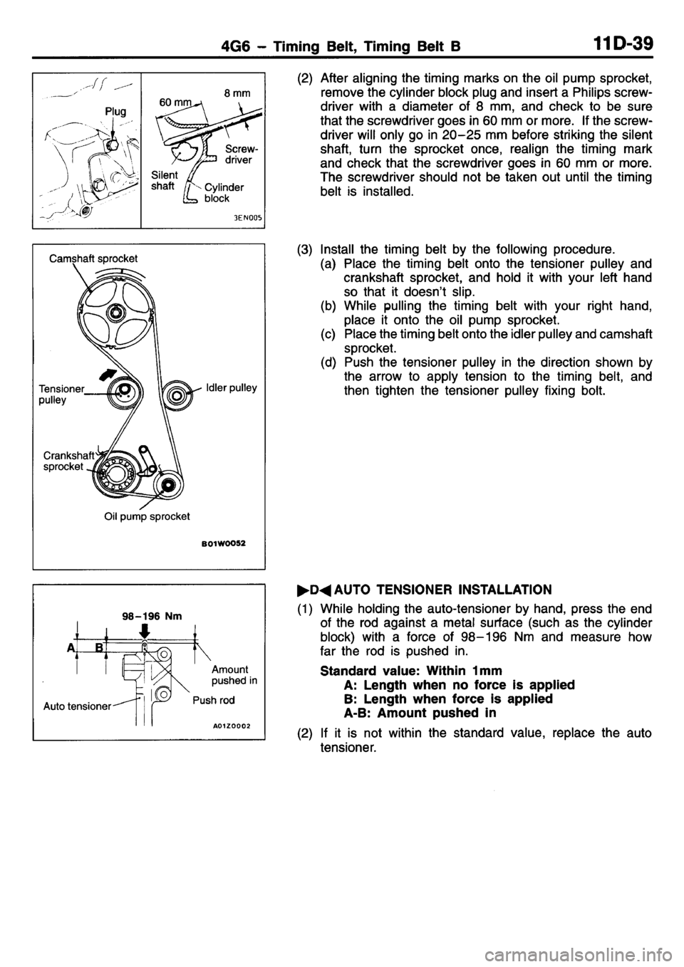 MITSUBISHI L400 1995 Workshop Service Manual PDF MITSUBISHI L400 1995 Workshop Service Manual PDF