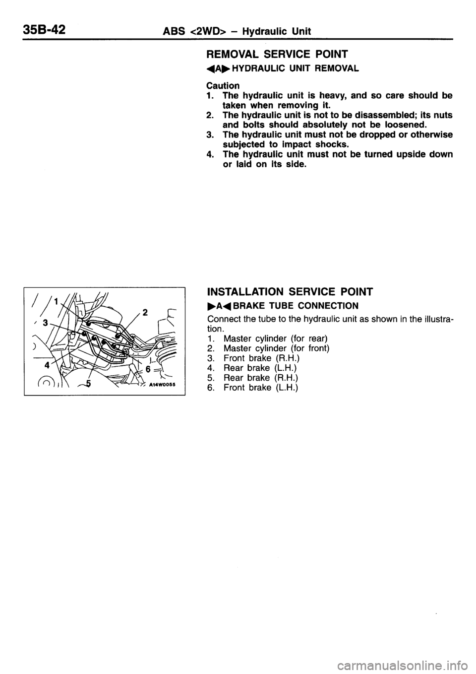 MITSUBISHI L400 1995  Workshop  Service Repair Manual 