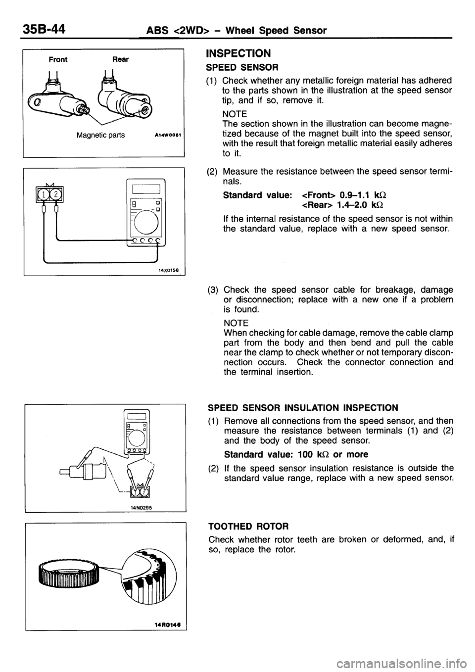 MITSUBISHI L400 1995  Workshop  Service Repair Manual 