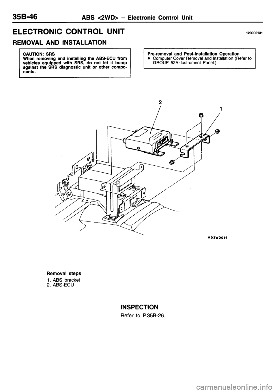 MITSUBISHI L400 1995  Workshop  Service Repair Manual 