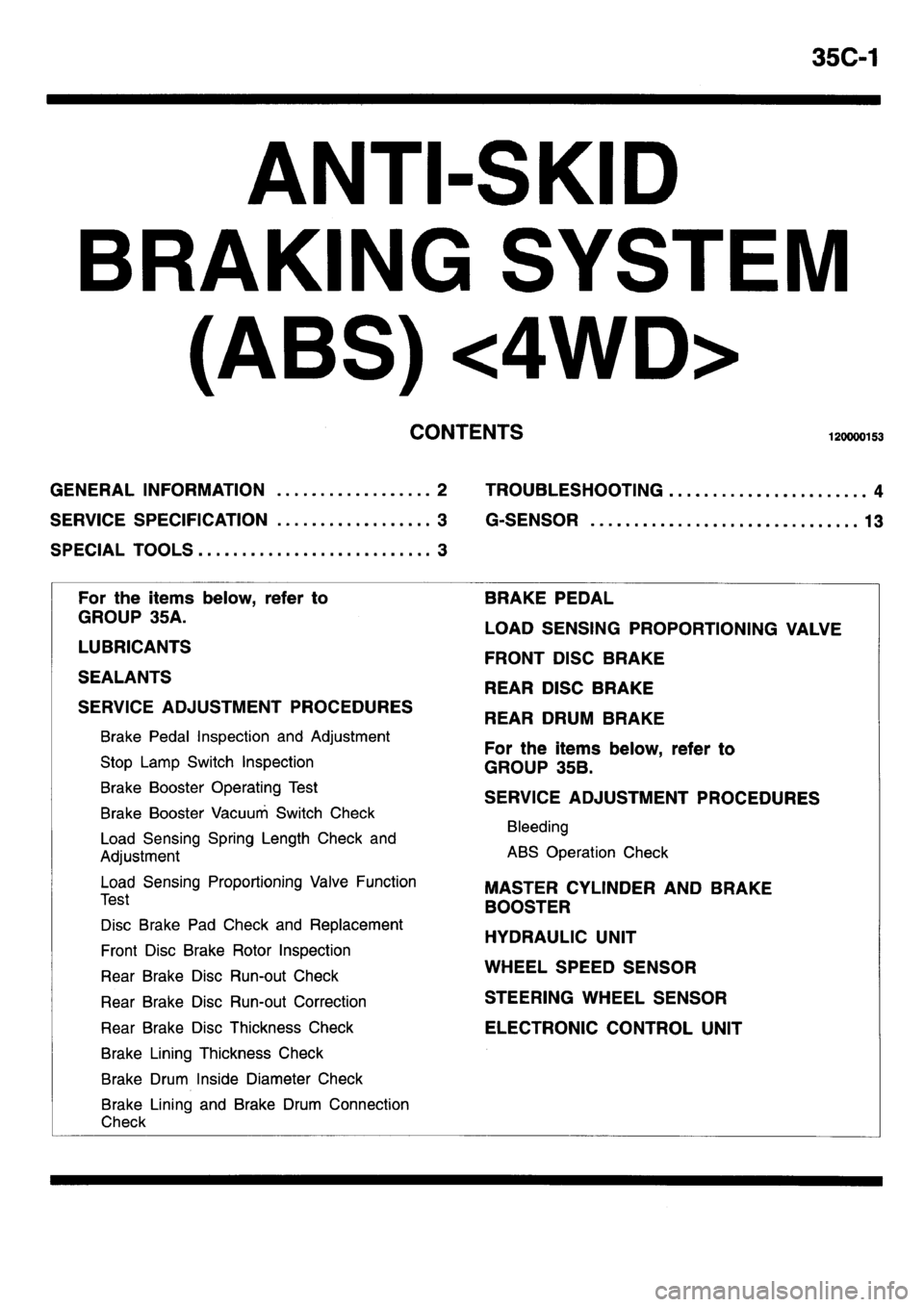 MITSUBISHI L400 1995  Workshop  Service Repair Manual 