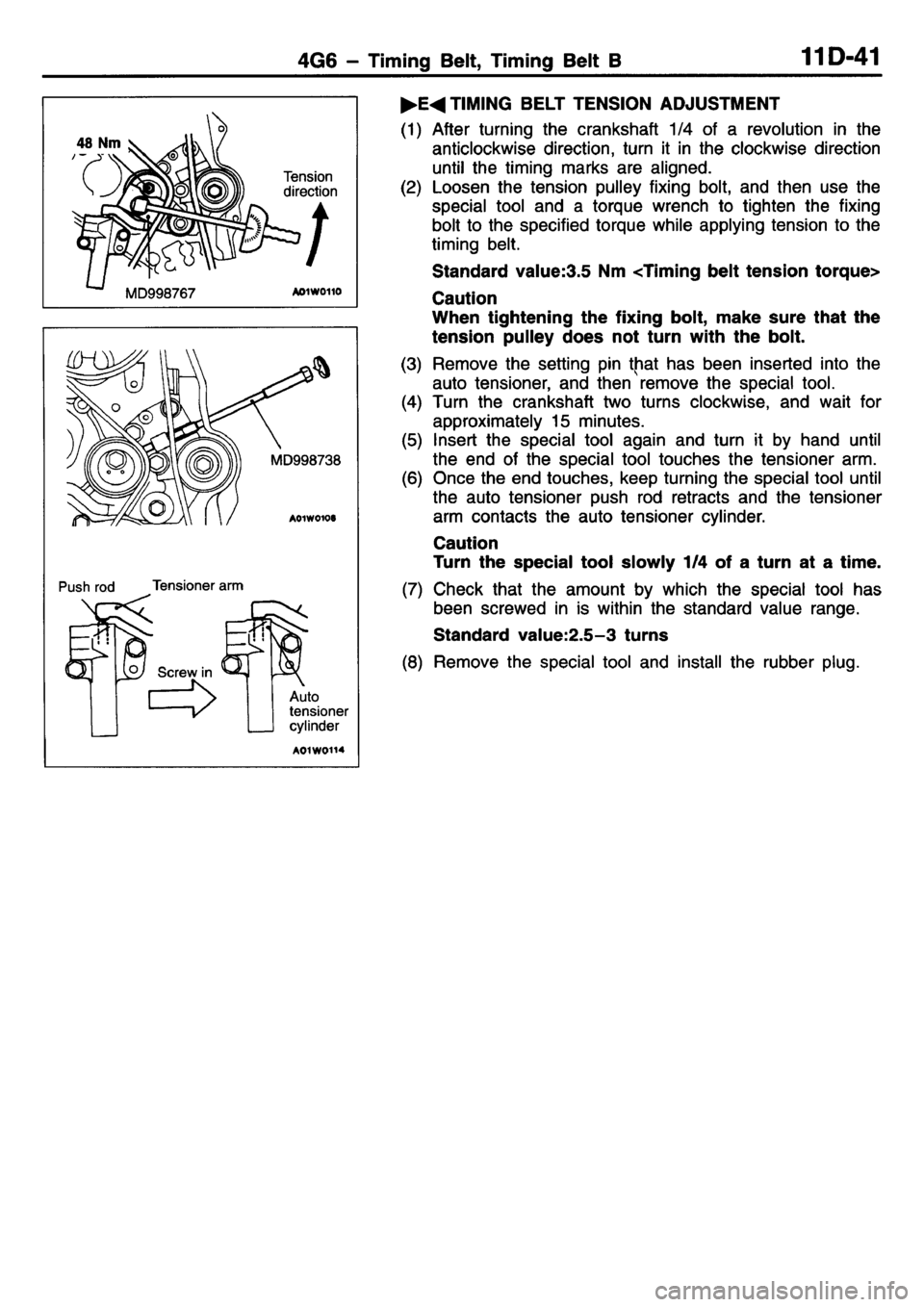 MITSUBISHI L400 1995 Workshop Service Manual PDF MITSUBISHI L400 1995 Workshop Service Manual PDF