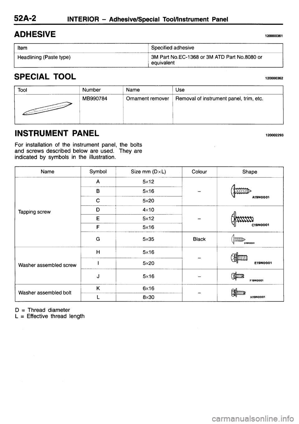 MITSUBISHI L400 1995  Workshop  Service Repair Manual 